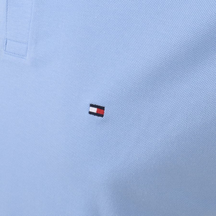 Tommy Hilfiger Flag Placket Polo T Shirt Blue